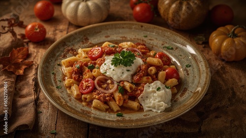 Pasta with Tomato Sauce, Ch...