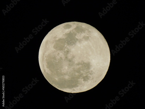 full moon over black