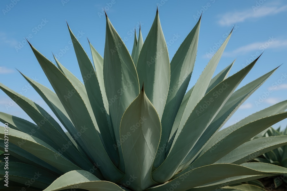 Fototapeta premium Agave with expansive gray-green foliage