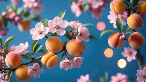 Apricot tree sprigs in full...