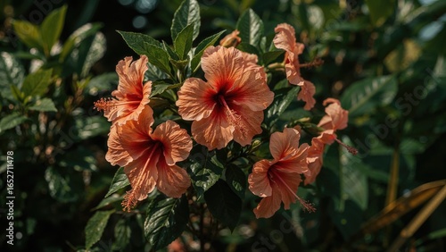 Hibiscus blossoms appearing...