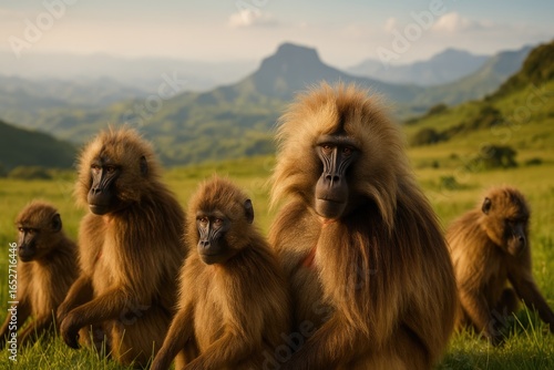 Collection of Gelada primat...