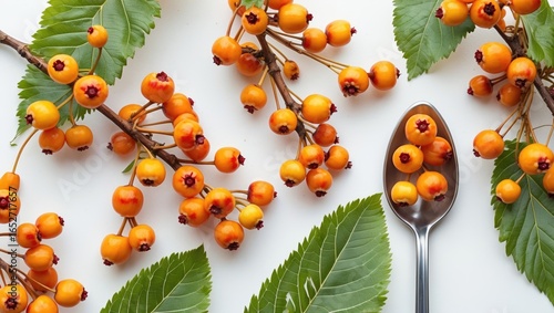 Sea-buckthorn with abundant...