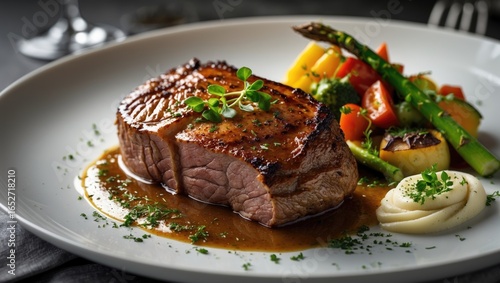 Flavorful baked meat accomp...