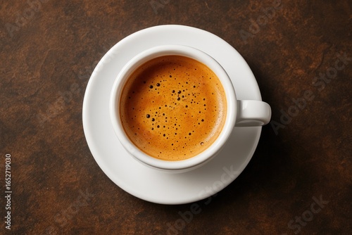 Close-up of a hot espresso ...