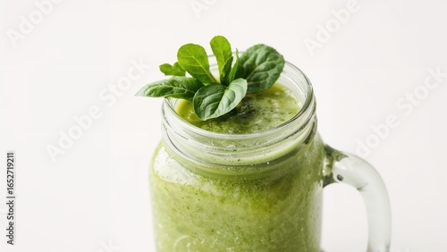 Nutritious green smoothie w...
