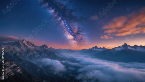 Starry sky and milky way ab...