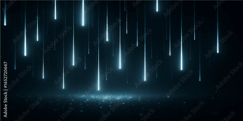 Obraz premium Bright digital rainbow waves glow against a black backdrop, illustrating sound and light energy
