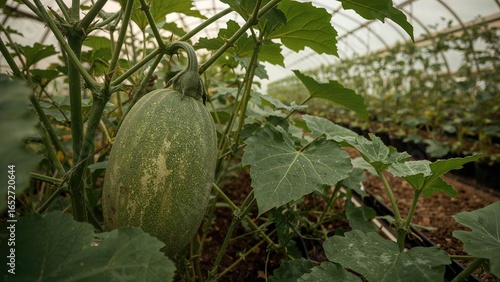 Big cucumber growing well i...