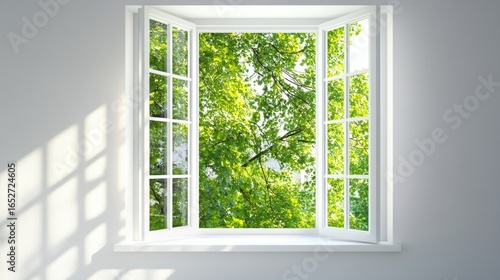 Morning light streams through the window
