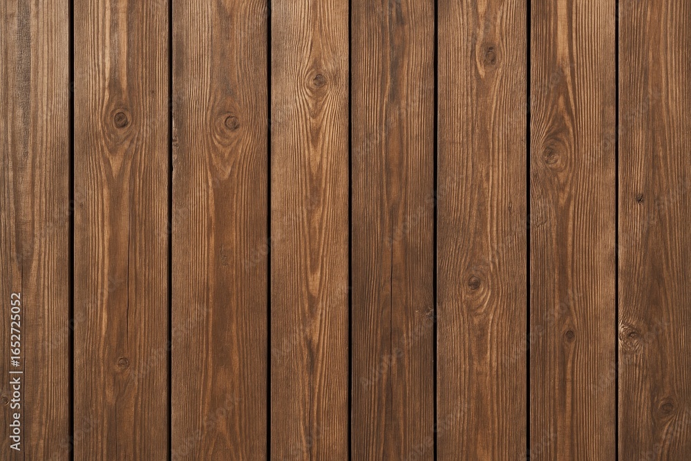 Naklejka premium Stacked brown wooden slats arranged vertically for background use