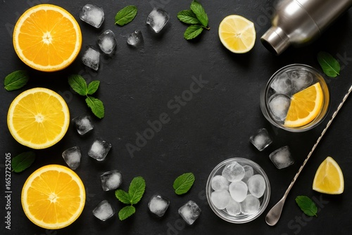 Ingredients for a citrus dr...
