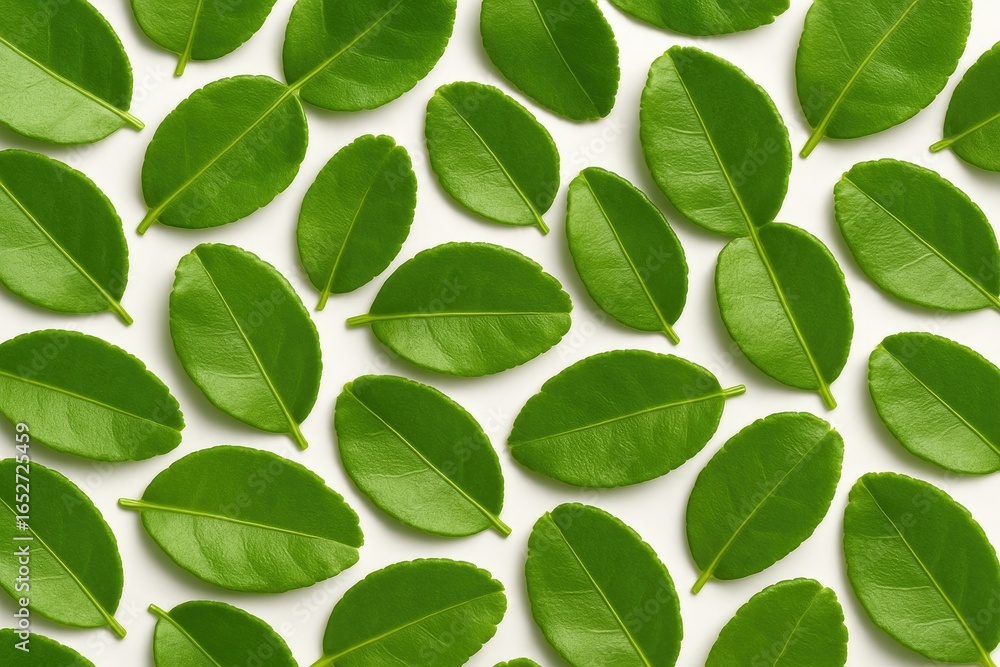 Naklejka premium Herbal leaves from a citrus plant