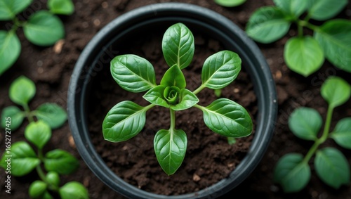 Top-Down View of a Young Gr...