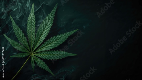 Toned image of a green cann...