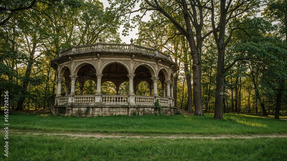 Fototapeta premium Public Park Pavilion Structure