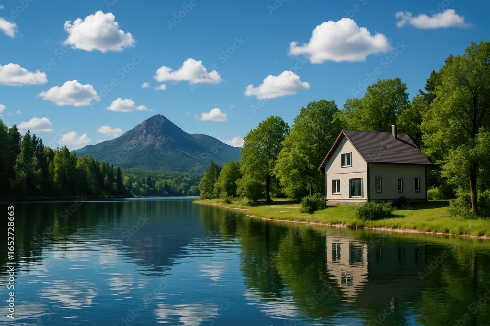 Fototapeta premium Discover the Scenic Landscapes of a Nature Reserve