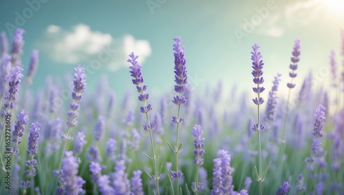 Lavender plants in a garden...