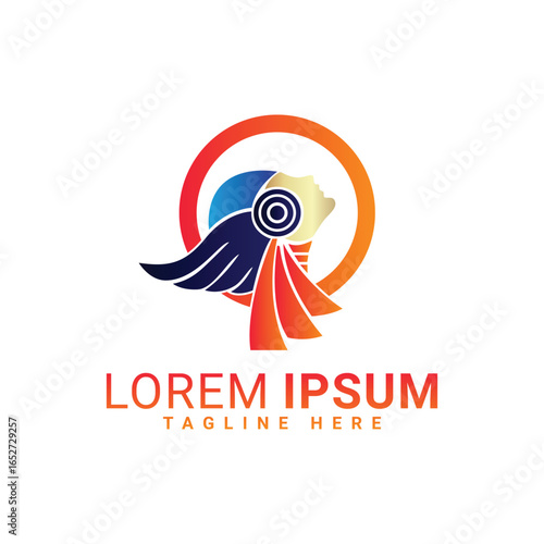 24.eps gril abostac vector logo design 