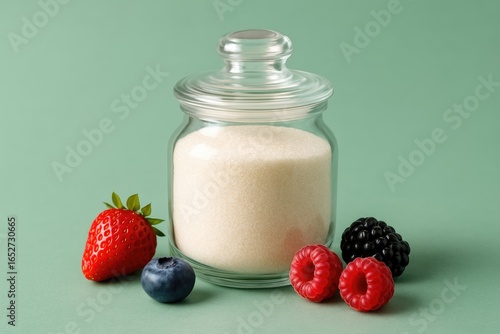 Sweet berries and sugar sto...