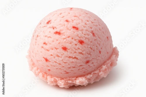 Scoops of ice cream arrange...
