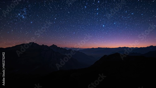 Nighttime star motion above...