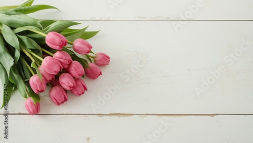 Bouquet of vibrant pink tul...