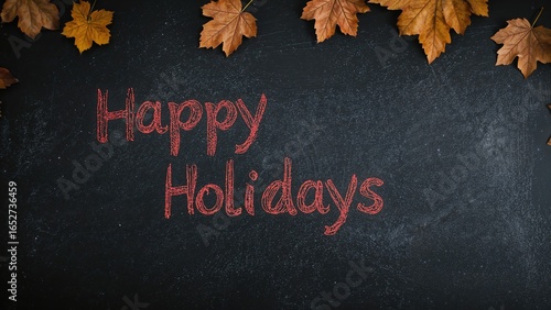 Festive Greetings Scrawled ...