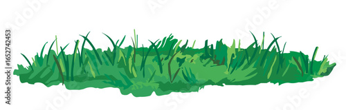 Vector illustration of a green patch of grass