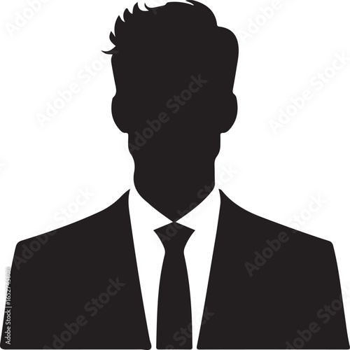 businessman silhouette vector