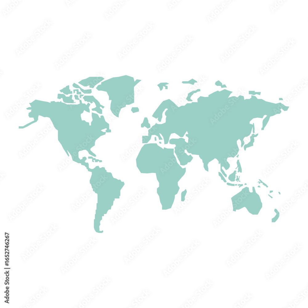 Fototapeta premium World Map Illustration