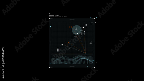 Jet Fighter Targeting Screen HUD Template
