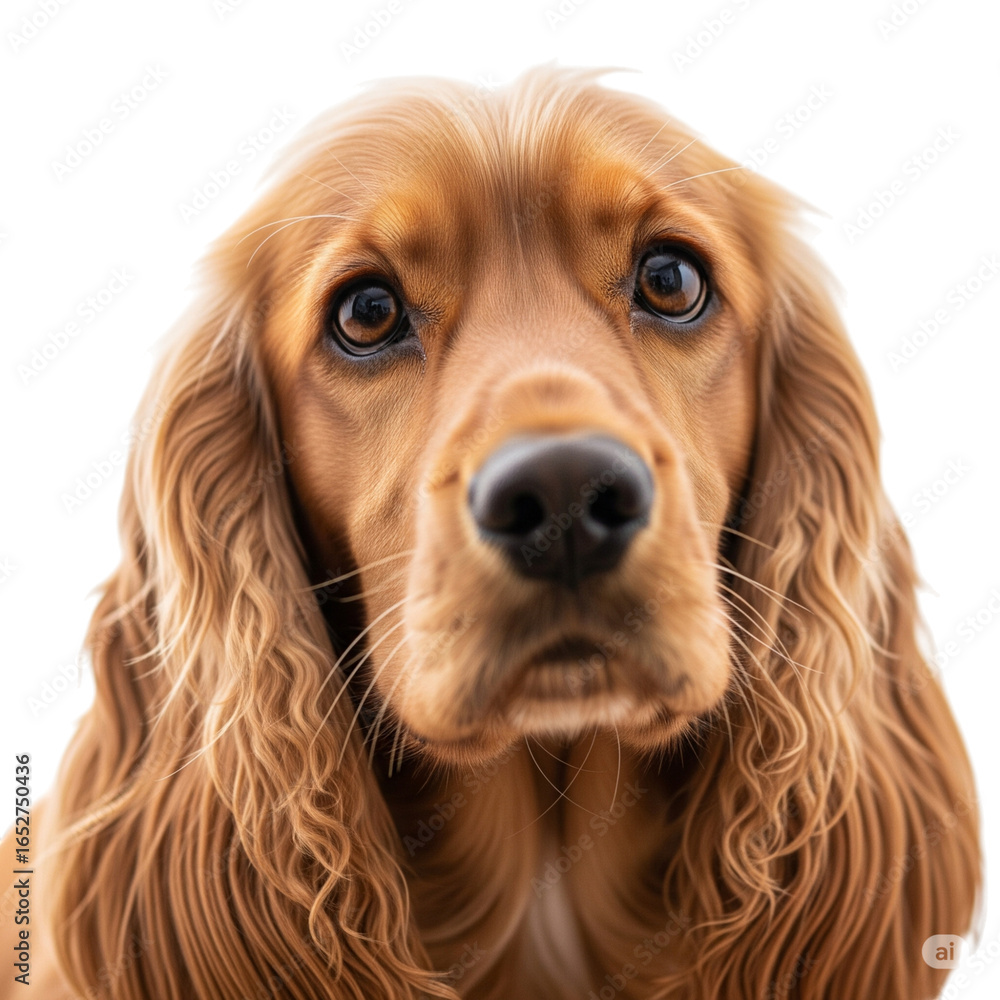 Close up portrait of a beautiful golden cocker spaniel dog Close up portrait of a beautiful golden cocker spaniel dog
