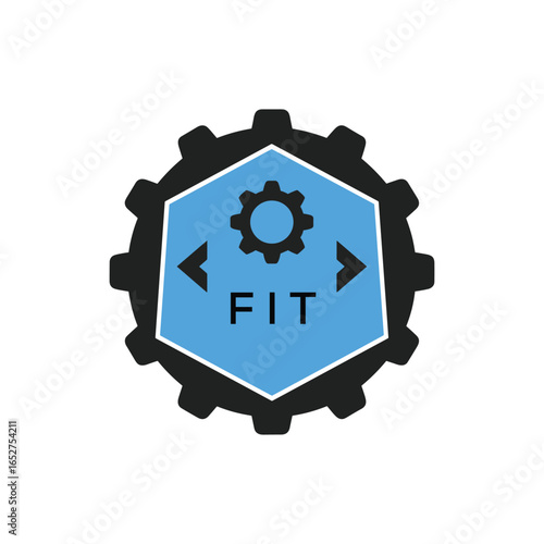 FMF Industrial Gear Logo Design – Engineering, Mechanical, and Construction Branding Icon. FMF Letter Logo.
