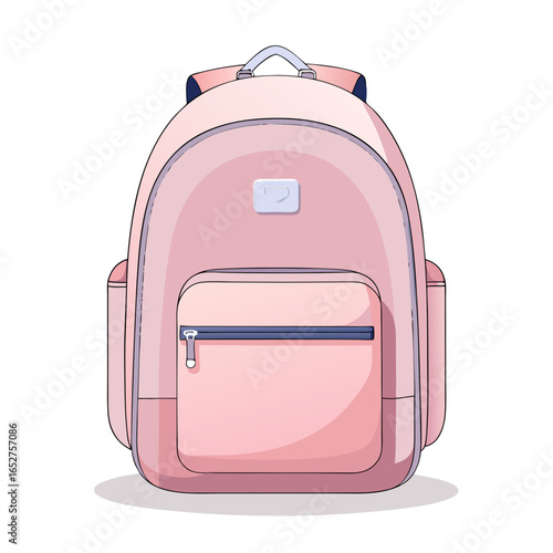 school bag isolated on white