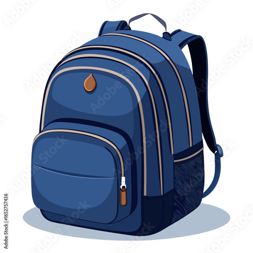 blue school bag