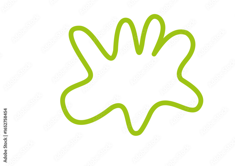 Obraz premium green hand symbol