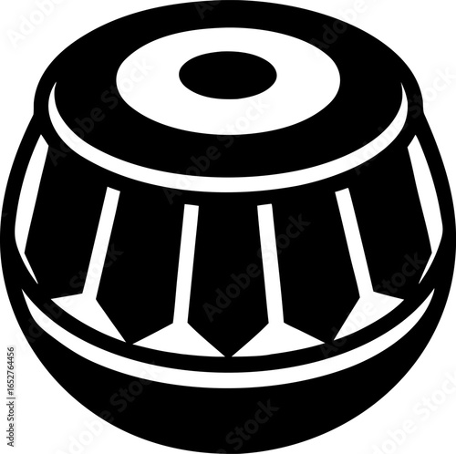 Indian Tabla Drums Percussion Instrument Silhouette