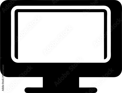 Desktop PC Display Monitor Silhouette