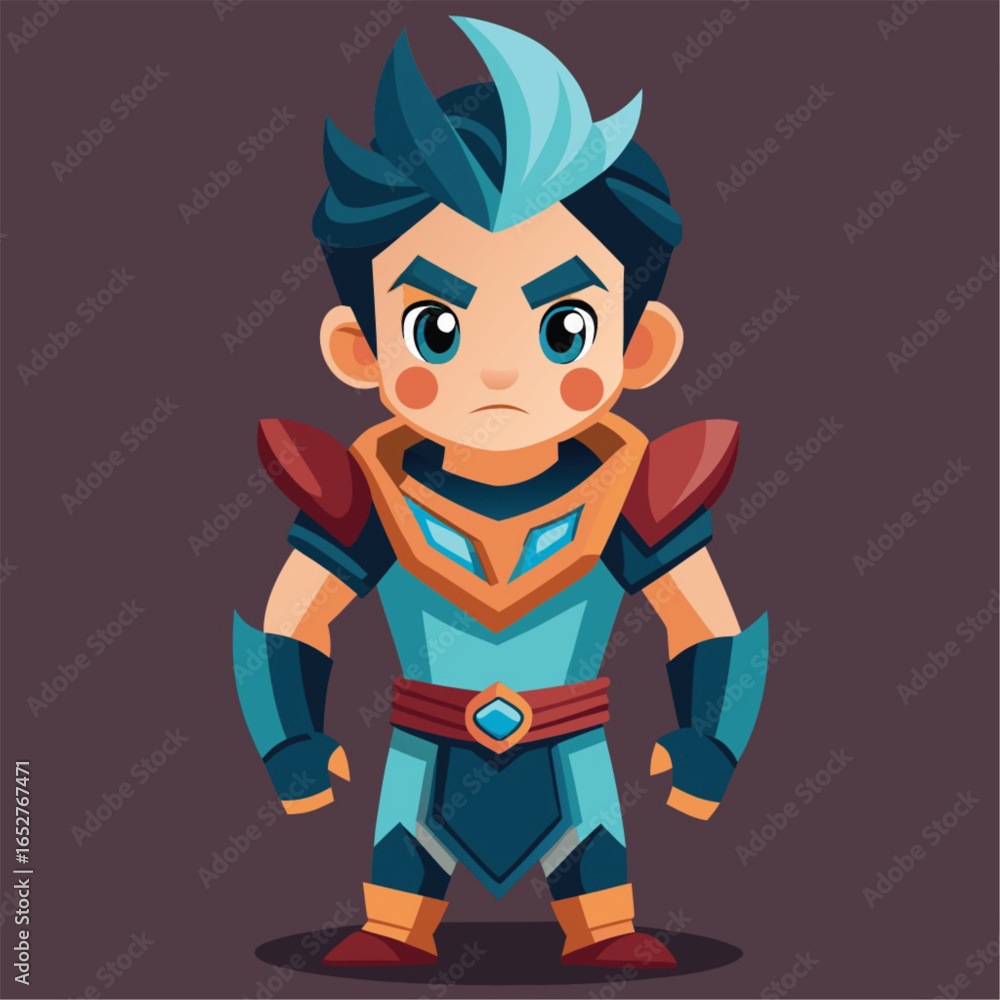 Naklejka premium cartoon superhero cartoon character