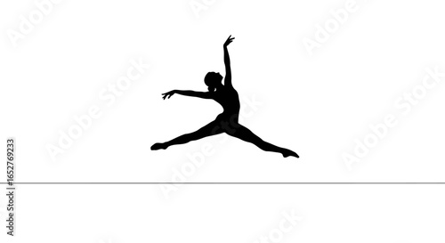 elegant ballerina silhouette transparent background for design projects