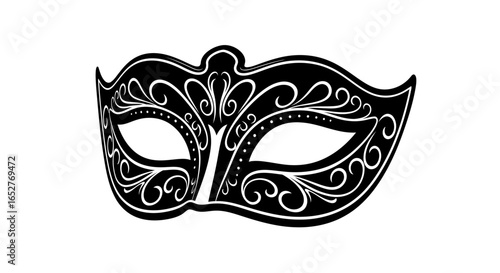 elegant black venetian mask highresolution transparent background png