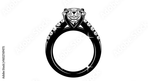 elegant diamond ring transparent png for design projects
