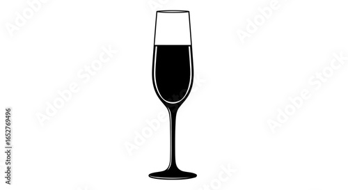 elegant champagne flute transparent background perfect for design projects