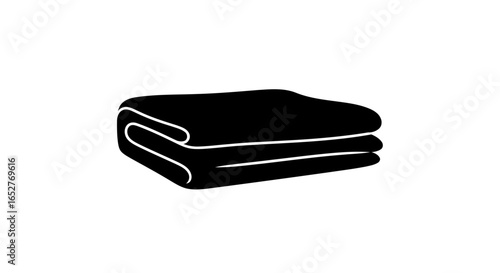 folded towel icon transparent background isolated vector graphic