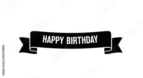 happy birthday banner transparent background isolated design element for digital projects