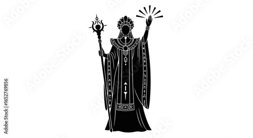 high priestess silhouette transparent background png for design projects
