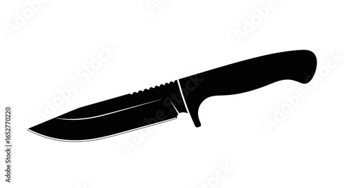 isolated hunting knife vector transparent background for design projects