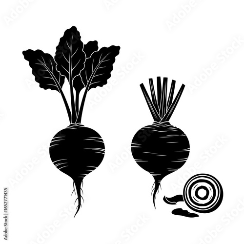 transparent background beetroot silhouettes perfect for culinary designs
