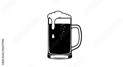 transparent background beer mug isolated vector illustration for design projects